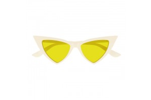 Alexander McQueen AM0518S – fényes ivory yellow