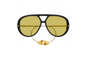 Bottega Veneta BV1273S 003 fekete-sárga női napszemüveg