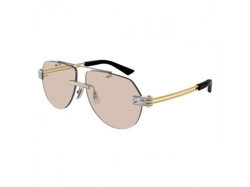 Bottega Veneta BV1342S 002 Silver-Brown napszemüveg