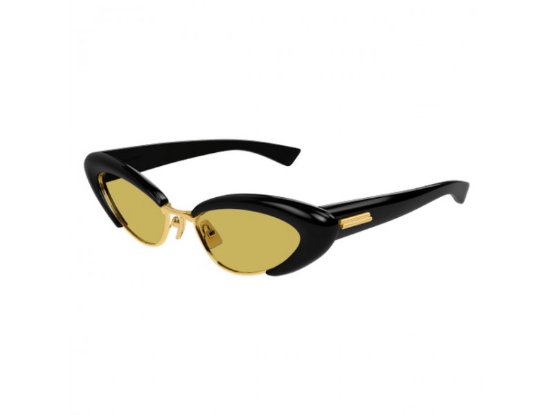 Bottega Veneta BV1387S 001 női napszemüveg - fekete/sárga