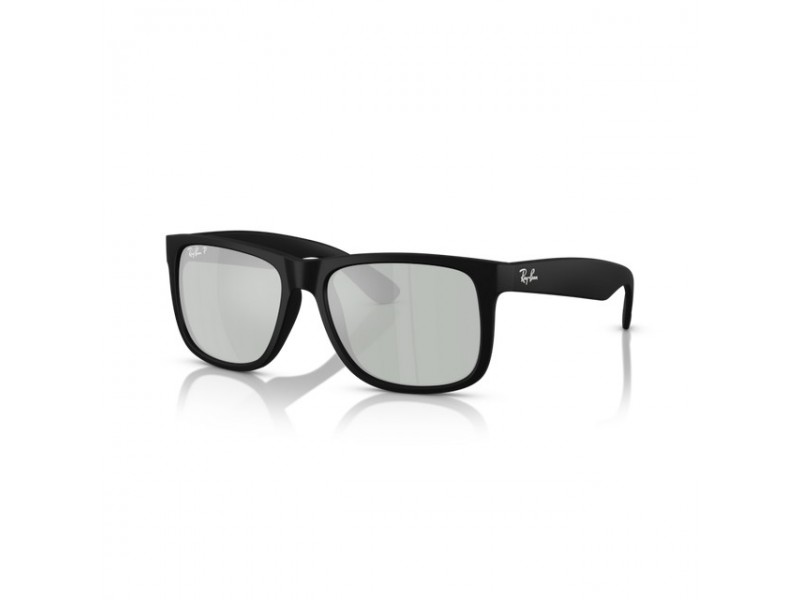 Ray-Ban RB4165 Justin gumírozott fekete, zöld tükrös