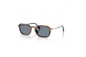 Persol PO3381S 123556 STRIPED BLACK & BROWN LIGHT BLUE napszemüveg