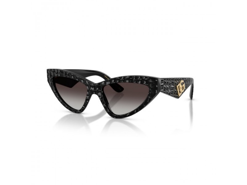 Dolce & Gabbana DG4439 fekete cocco - szürke gradiens