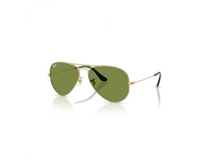 Ray-Ban RB3025 Aviator Arista arany keret, zöld lencse