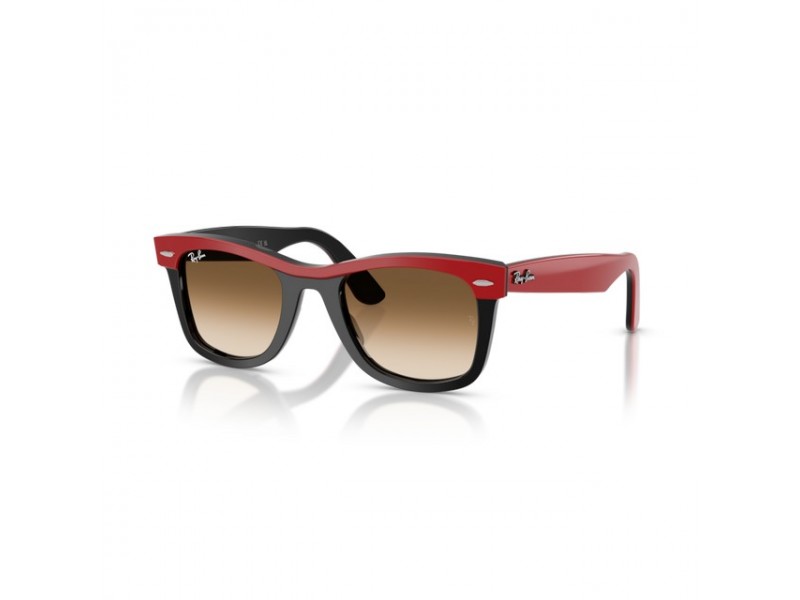 Ray-Ban RB2240 WAYFARER piros-fekete, barna átmenetes lencse