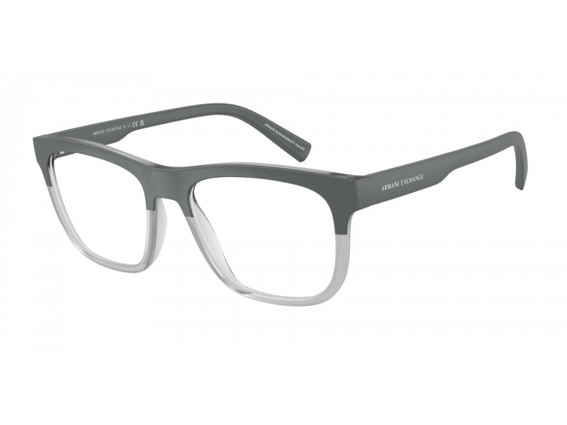 ARMANI EXCHANGE AX3050 8031 Matt Grey/Transparent Grey