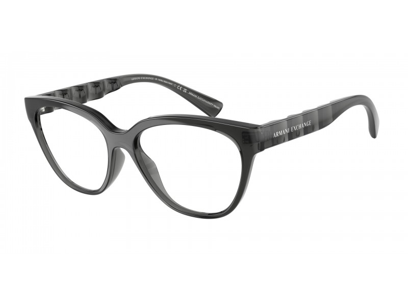 ARMANI EXCHANGE AX3117U fényes áttetsző szürke szemüveg