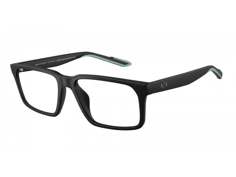 ARMANI EXCHANGE AX3118U 8058 — matt fekete szemüvegkeret