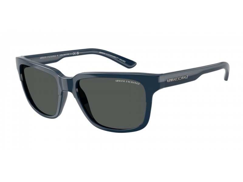 Armani Exchange AX4026S Shiny Navy Blue Smoke napszemüveg