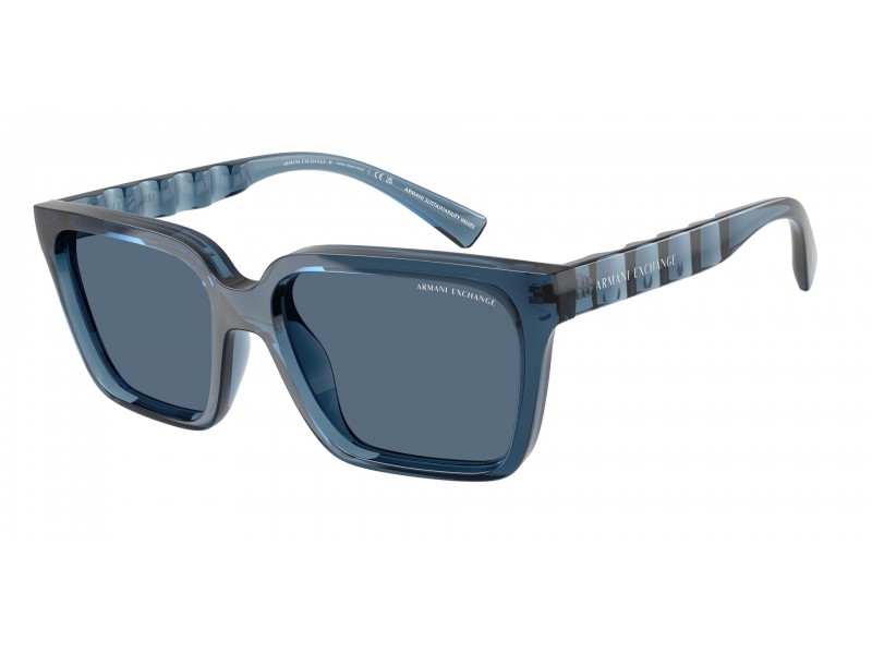 ARMANI EXCHANGE AX4147S napszemüveg - áttetsző kék/sötétkék