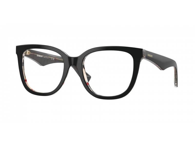 Burberry BE2415 fekete vintage mintás szemüveg