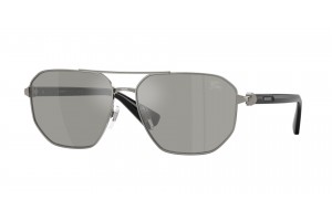 BURBERRY BE3166 10036G Gunmetal Light Grey Mirror Silver napszemüveg