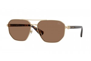Burberry BE3166 férfi napszemüveg, világos arany/sötétbarna