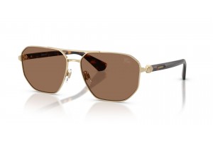 Burberry BE3166 férfi napszemüveg, világos arany/sötétbarna