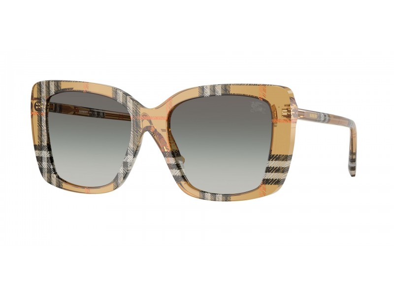 BURBERRY BE4456 Check Sand Grey napszemüveg