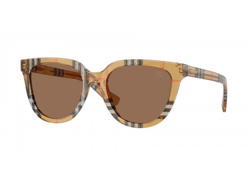 BURBERRY BE4469 Check Sand Dark Brown napszemüveg