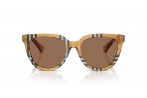 BURBERRY BE4469 Check Sand Dark Brown napszemüveg