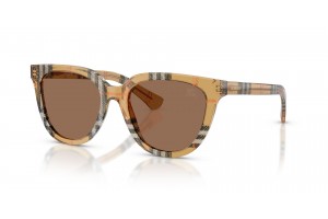 BURBERRY BE4469 Check Sand Dark Brown napszemüveg