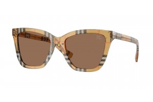 BURBERRY BE4470 416373 Check Sand Dark Brown napszemüveg