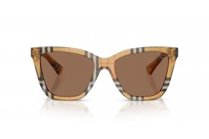 BURBERRY BE4470 napszemüveg - Check Sand Dark Brown