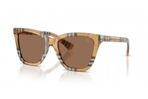 BURBERRY BE4470 napszemüveg - Check Sand Dark Brown
