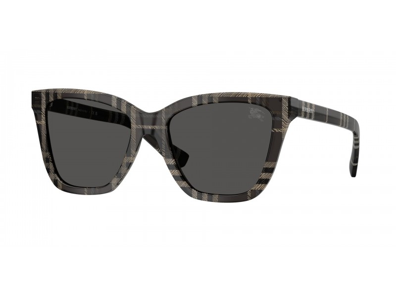 BURBERRY BE4470 Grey Check női napszemüveg - Dark Grey
