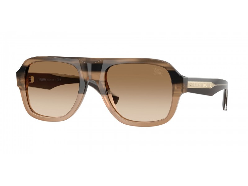 Burberry BE4478 csíkos beige-barna napszemüveg