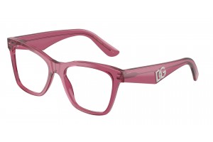 DOLCE & GABBANA DG3374 3211 Transparent Bordeaux Demo Lens szemüveg