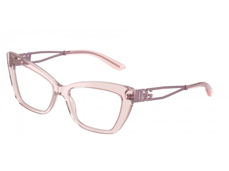 DOLCE & GABBANA DG3375B 3148 Transparent Rose női szemüveg