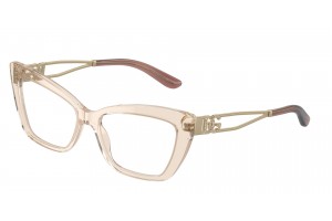 DOLCE & GABBANA DG3375B 3432 Transparent Camel Demo Lens szemüveg