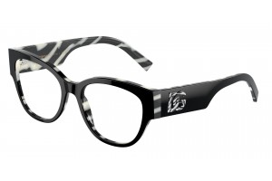 DOLCE & GABBANA DG3377 3372 Black On Zebra Demo Lens szemüveg