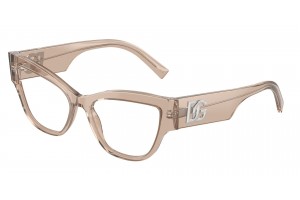 DOLCE & GABBANA DG3378 3432 Transparent Camel Demo Lens szemüveg