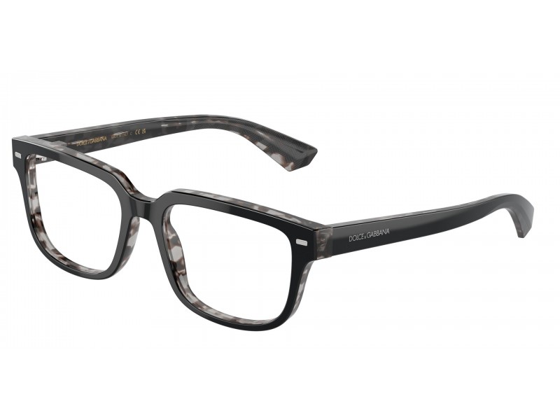 DOLCE & GABBANA DG3380 3403 Black On Grey Havana szemüveg