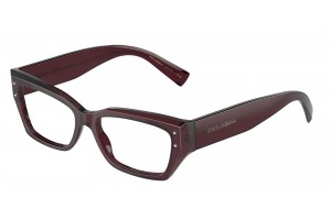 DOLCE & GABBANA DG3387 3045 Transparent Violet Demo Lens szemüveg
