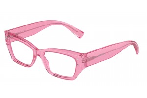 DOLCE & GABBANA DG3387 3148 Transparent Pink Demo Lens szemüveg