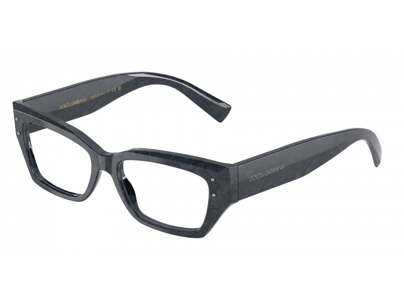 DOLCE & GABBANA DG3387 3441 - szürke csipkemintás szemüveg