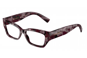DOLCE & GABBANA DG3387 3464 Pearl Havana Purple Demo Lens szemüveg