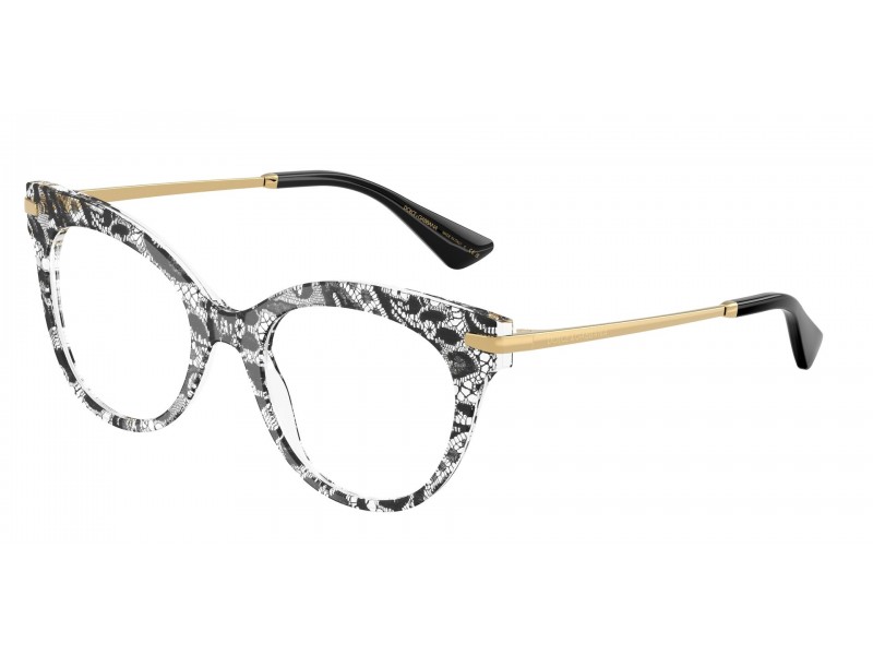 DOLCE & GABBANA DG3392 Black Lace – elölnézet