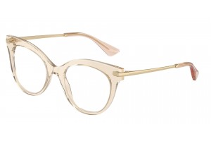 DOLCE & GABBANA DG3392 3432 Transparent Camel Demo Lens szemüveg
