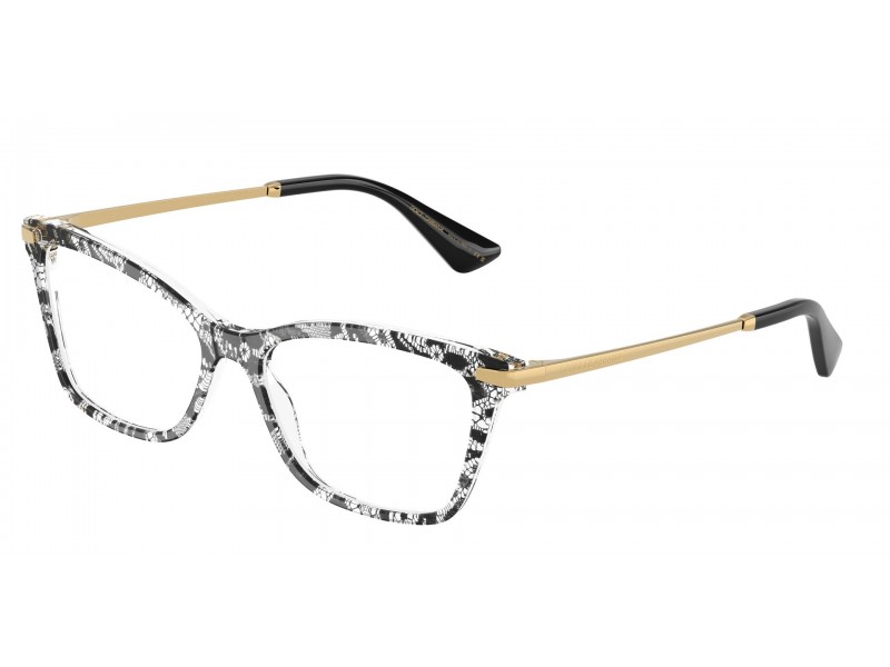DOLCE & GABBANA DG3393 Black Lace női szemüveg