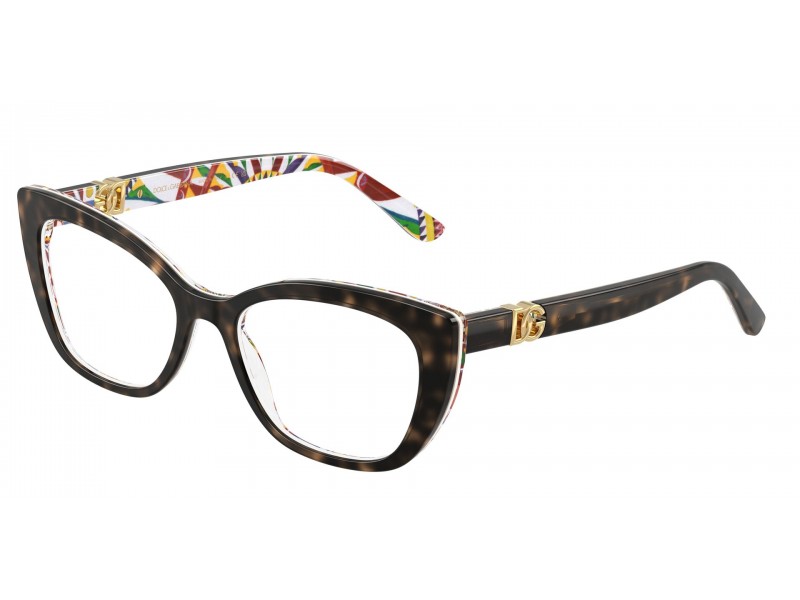 DOLCE & GABBANA DG3398 Havana on White szemüveg