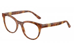 DOLCE & GABBANA DG3399 3380 Havana Leo Demo Lens szemüveg