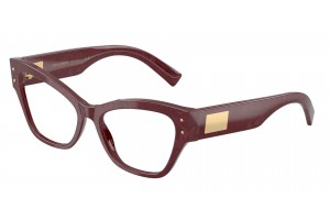 DOLCE & GABBANA DG3404 3442 Bordeaux Lace Demo Lens szemüveg