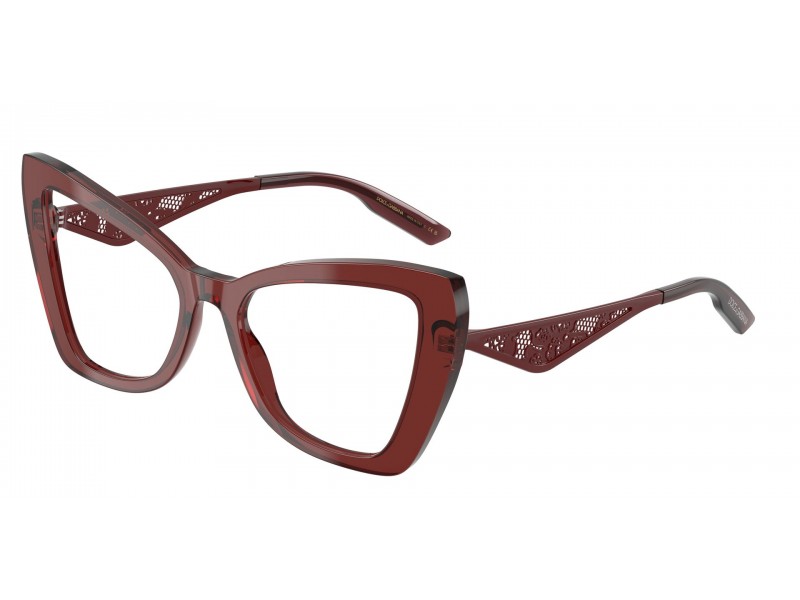 Dolce & Gabbana DG3409 3045 átlátszó bordeaux szemüveg