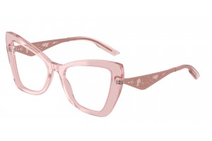 DOLCE & GABBANA DG3409 transzparens púderrózsaszín szemüveg