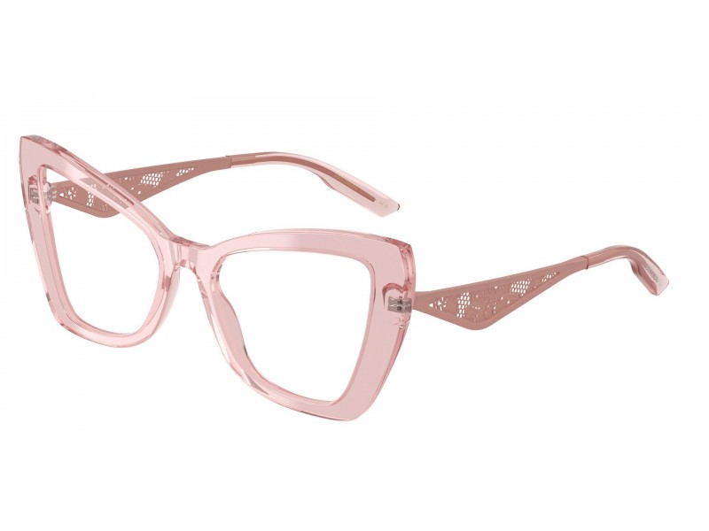 DOLCE & GABBANA DG3409 transzparens púderrózsaszín szemüveg
