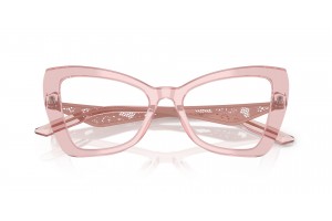 DOLCE & GABBANA DG3409 transzparens púderrózsaszín szemüveg