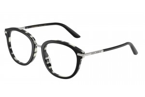 DOLCE & GABBANA DG3410 3372 Top Black On Zebra Demo Lens szemüveg