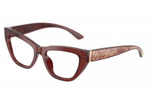 DOLCE & GABBANA DG3412 3045 Transparent Bordeaux Demo Lens szemüveg