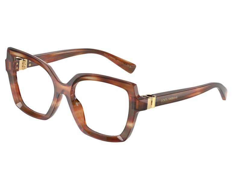 DOLCE & GABBANA DG3413 3221 - csíkos barna szemüveg